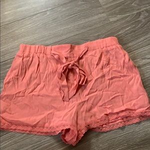 Flowy pink shorts